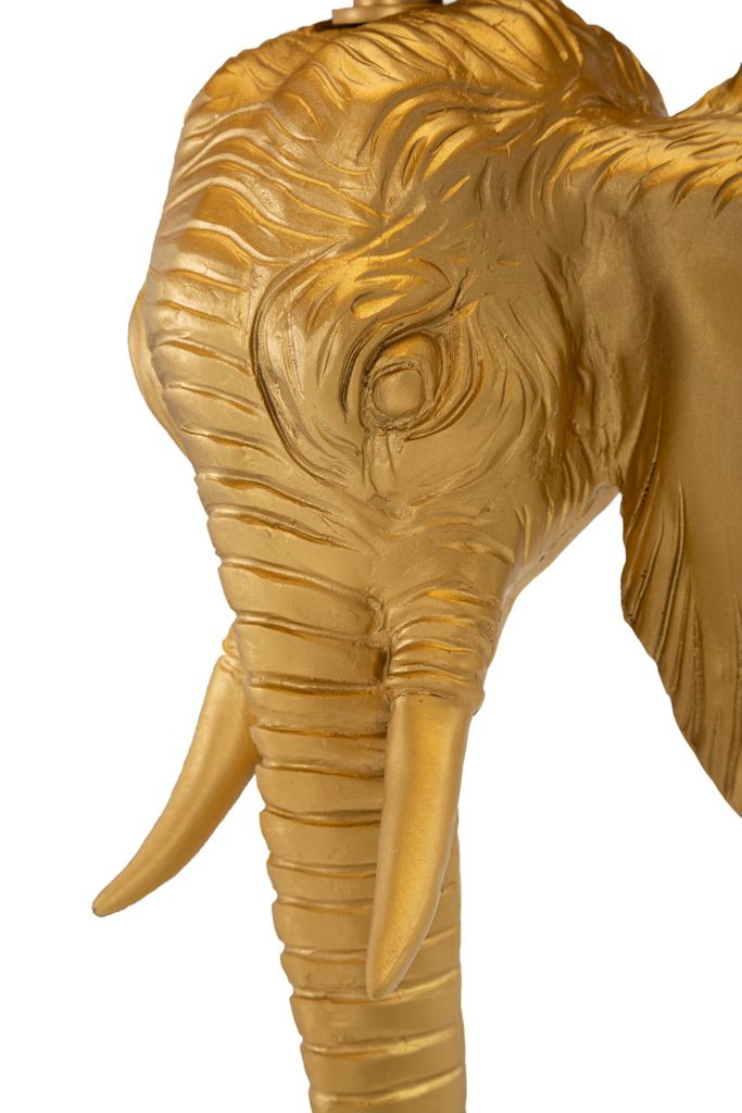 Álló lámpa, 164 cm elefánt, arany fekete - trompes - butopêa
